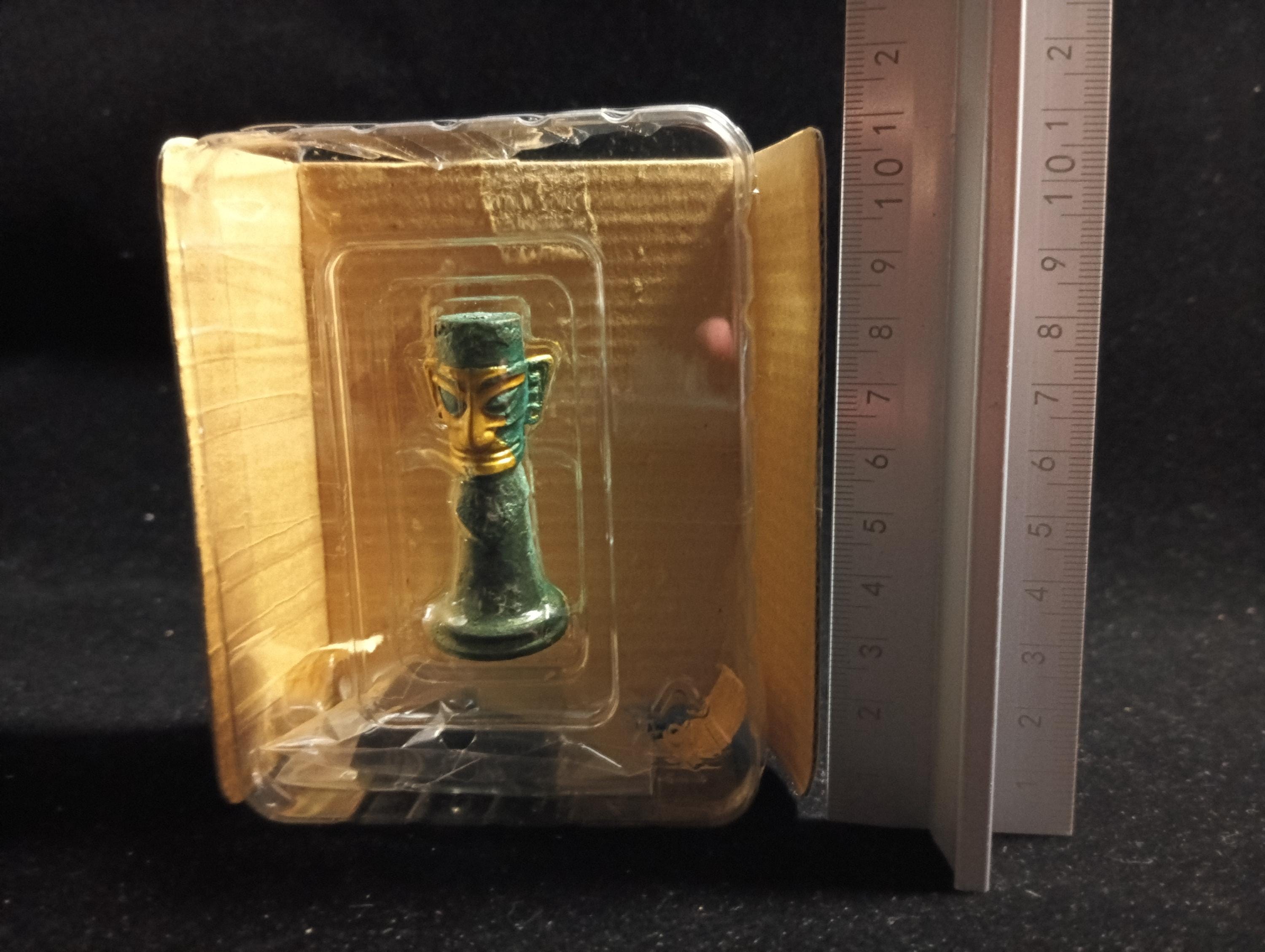 Kaiyodo Collect Club Ancient Civilizations I Figure - Golden Foil head (Sanxingdui)