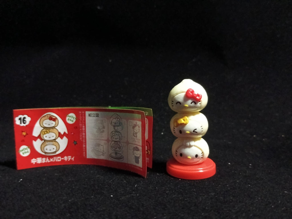 Japan Hello Kitty Furuta Choco Egg Beckoning  Chinese bun Collabo Kitty