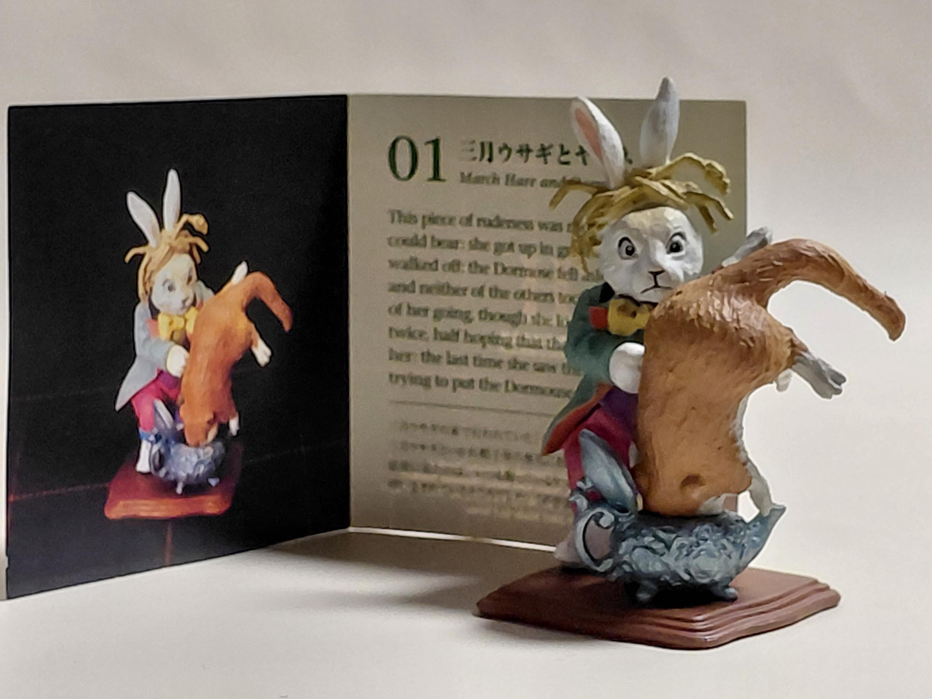 Kaiyodo Crescent Moon Rabbit Dormouse Alice in Wonderland Figure Disney figureland