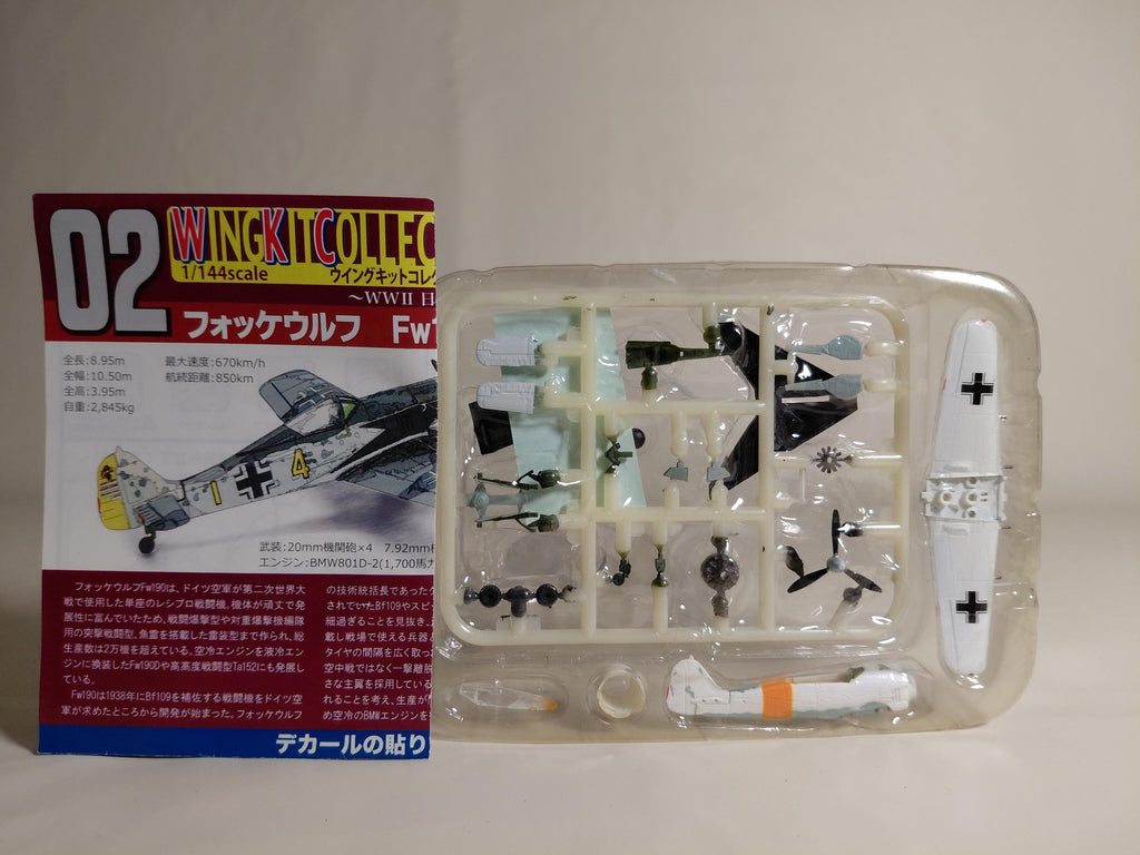 F-Toys 1/144 Fighter Wing Kit Collection Vol. 13 #2b Fockenwolf Fw190A-4 B 54th Fighter Wing Adjutant's Aircraft