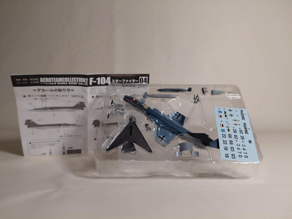 F-toys 1/144 Acroteam Collection 2 #4A F-104 Starfighter West German Navy Hiking's MFG2