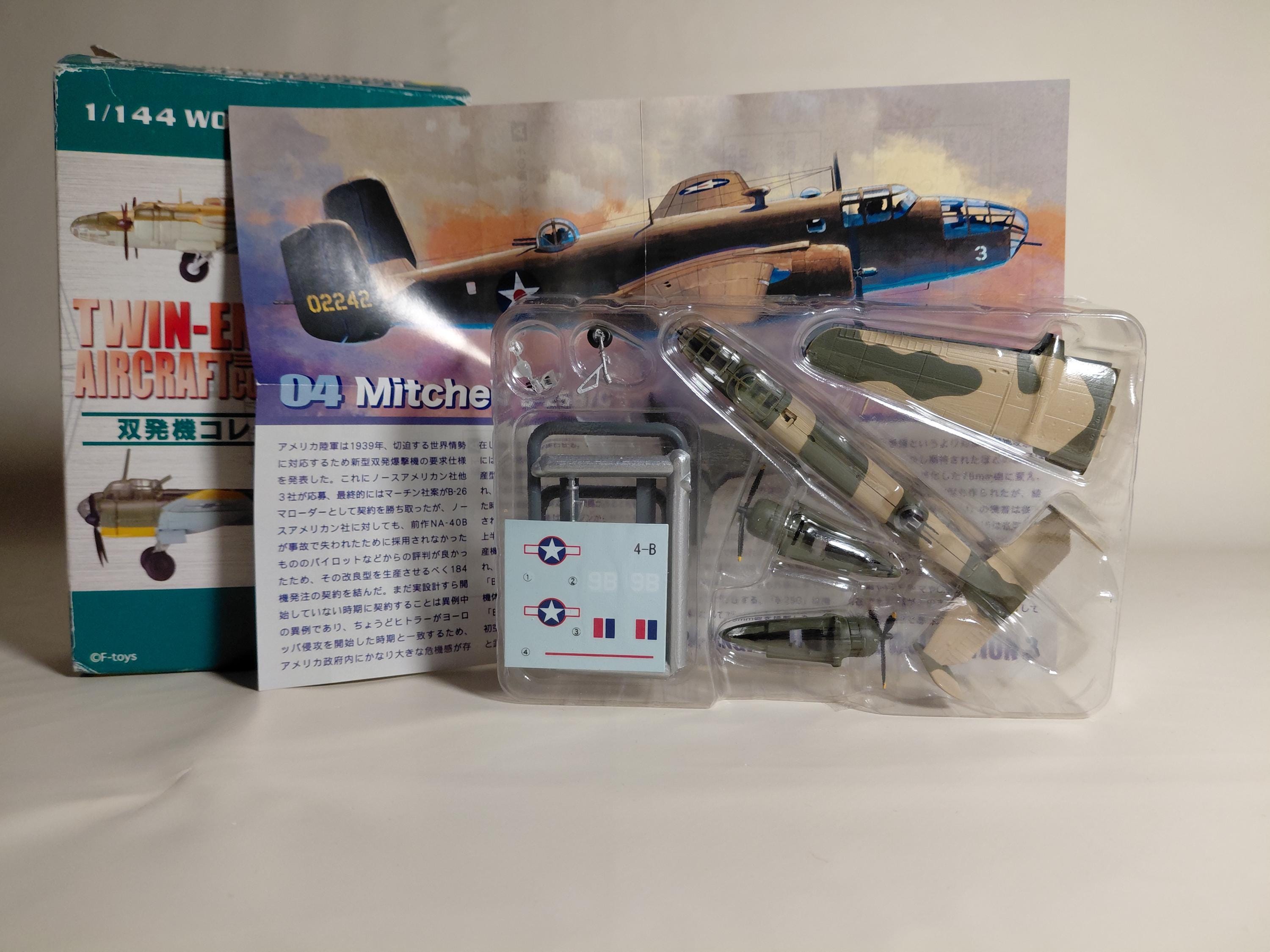 1/144 F-toys B-25B Mitchell US Army Air Wing 340th Bombing TWIN-ENGINE 3 #4B