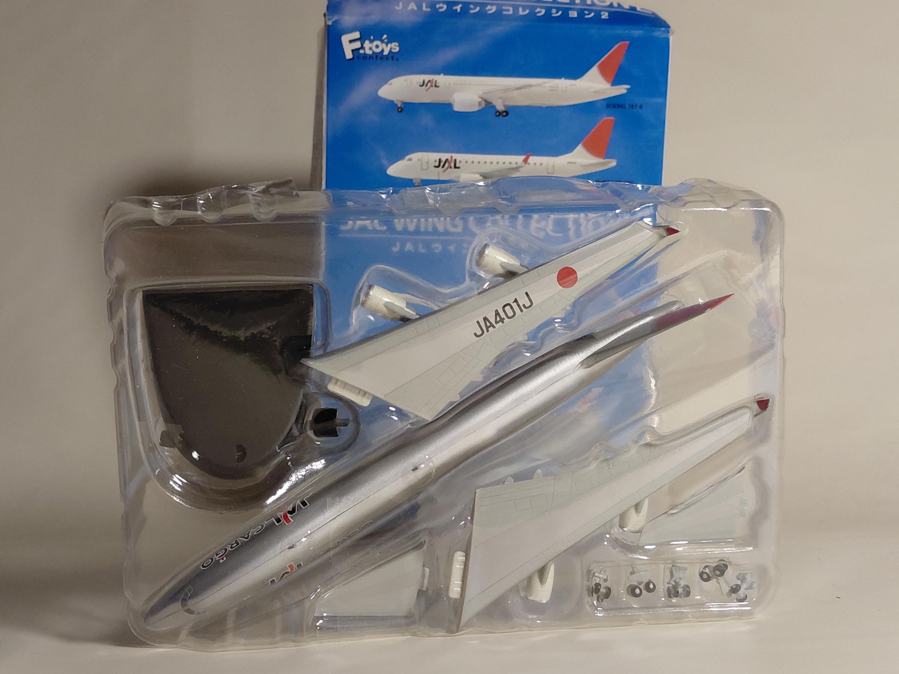 F-toys 1/500 Jal Wing Collection Vol.2 Boeing 747 400F Ja401J Passenger Ai Exo79