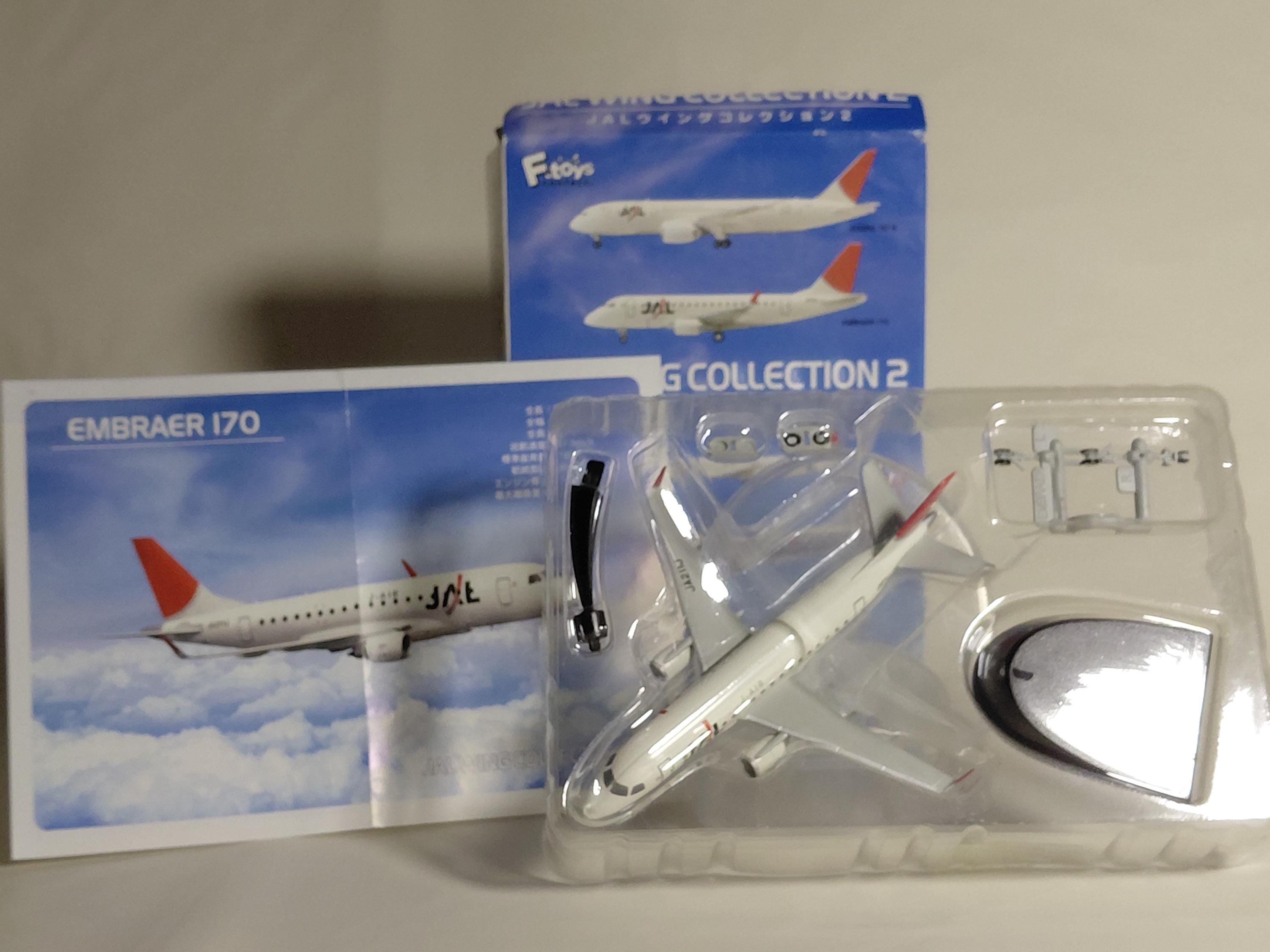 F-toys 1/500 Jal Wing Collection Vol.2 1/300 scale EMBRAER 170 Embraer 170 JA211J small jet airliner