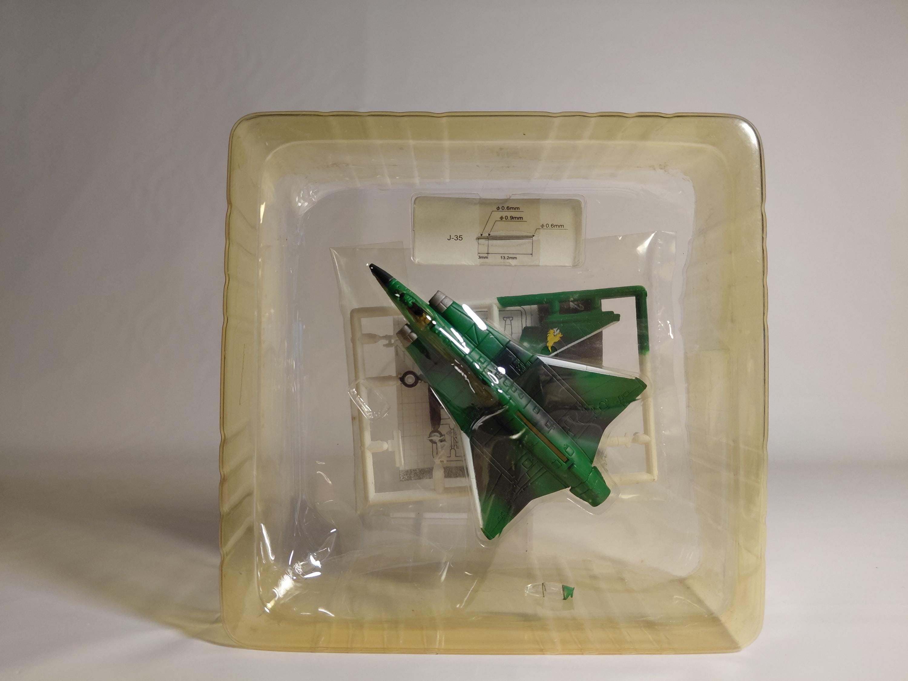 1/144 Rare Color RIZCO Area 88 Collection Vol.2 Saab J35 Drakenshin Machine, Forest Camouflage, AREA88 Makoto Kazama Saki