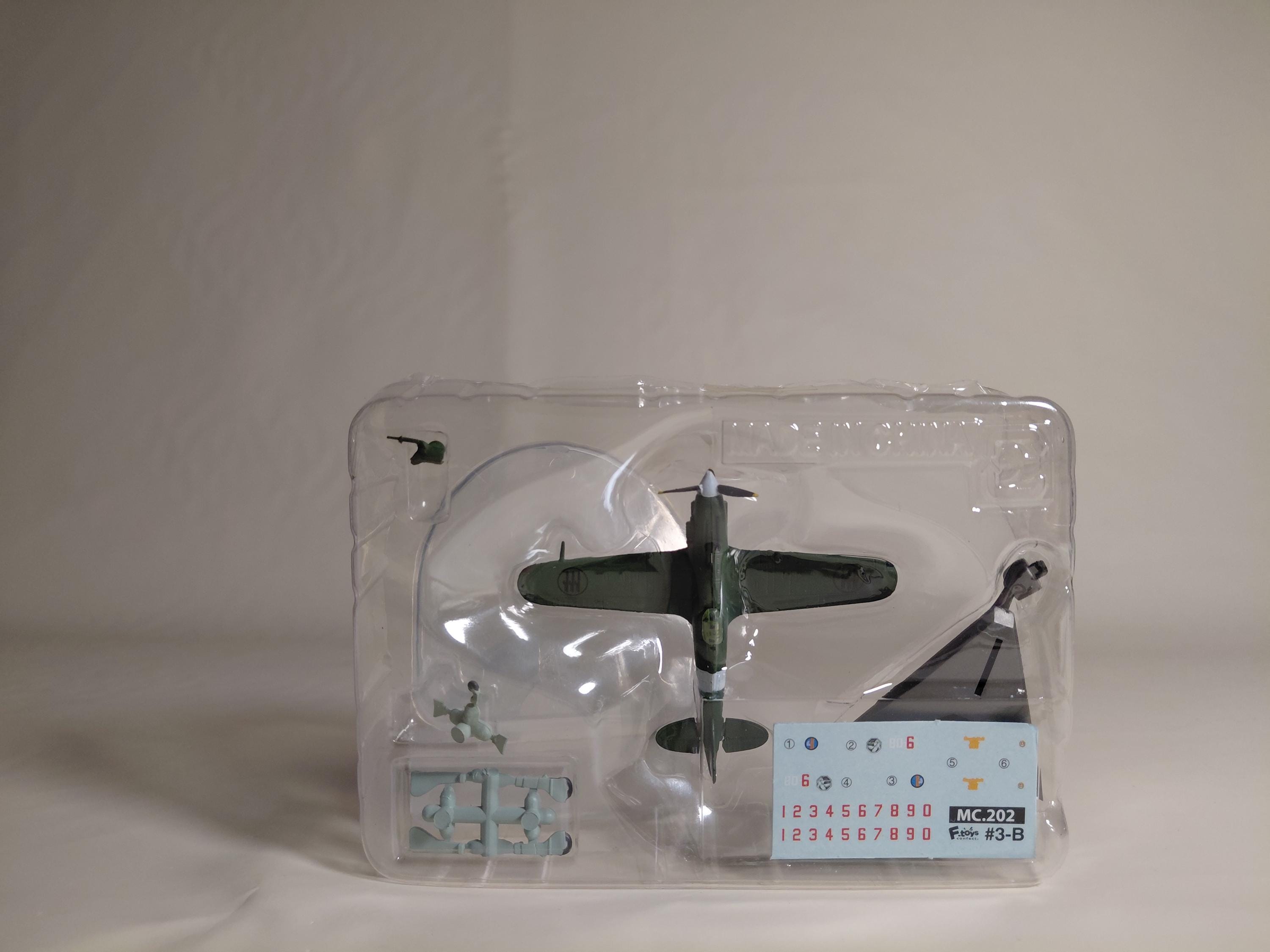 WWII Warbird Collection 1/144 #3B Macchi MC.202 Folgore Aircraft Fighter Figure F-Toys