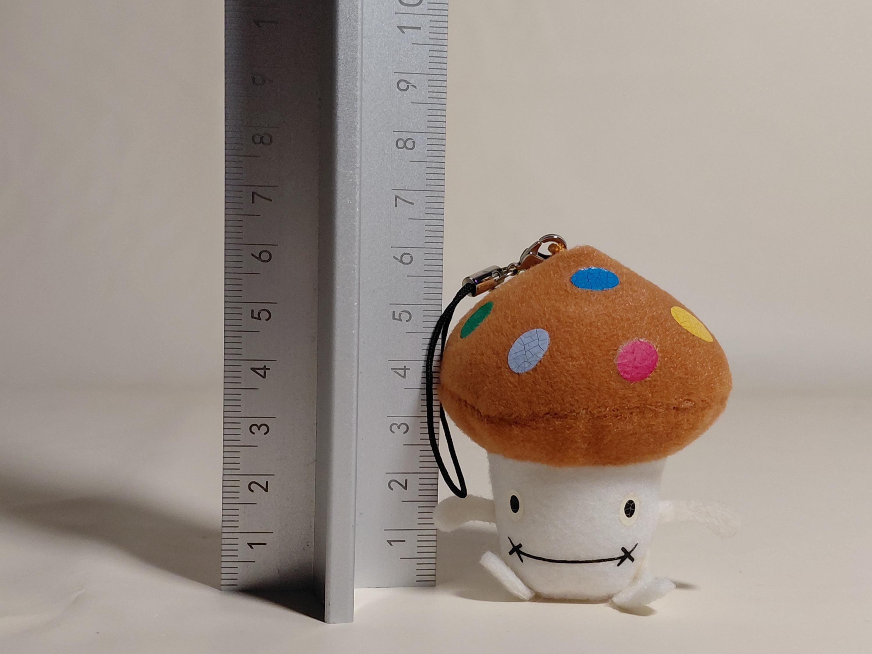 Docomo Dake Mini Figure Mascot Japan Mushroom Strap Mini Keychain Charm Kawaii - Epoch 2005