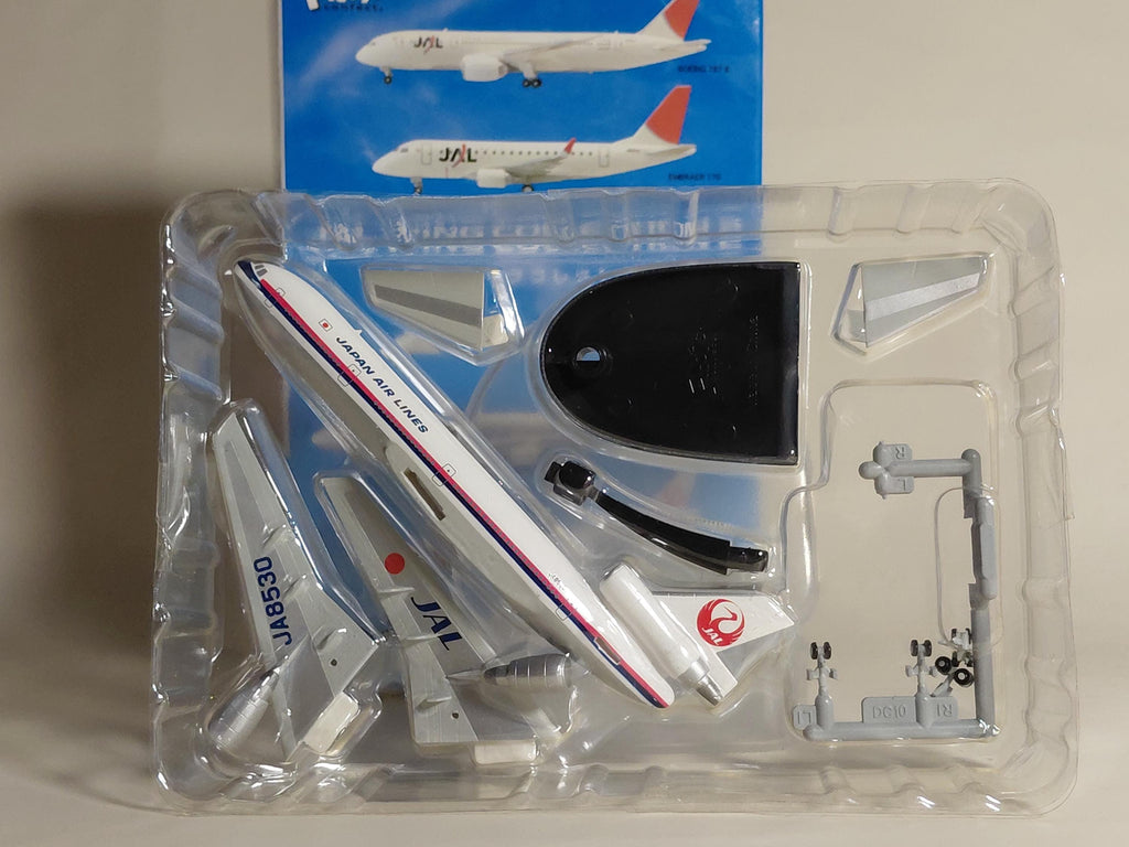 F-toys 1/500 Jal Wing Collection Vol.2 DC-10 Early Paint JA8530 Passenger Airplane Miniature Semi-Finished