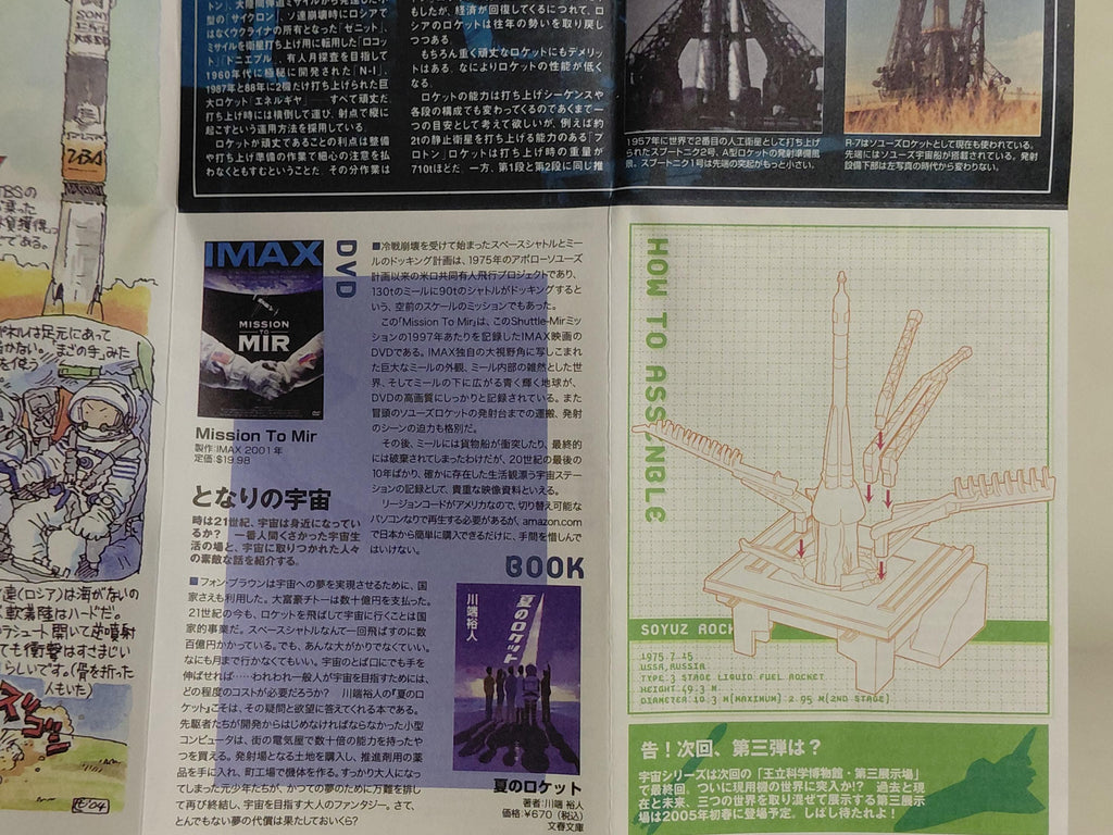 Kaiyodo Royal Museum of Science Second Exhibition Hall White Pioneer 02 Distant Thunder Soyuz Rocket Launch