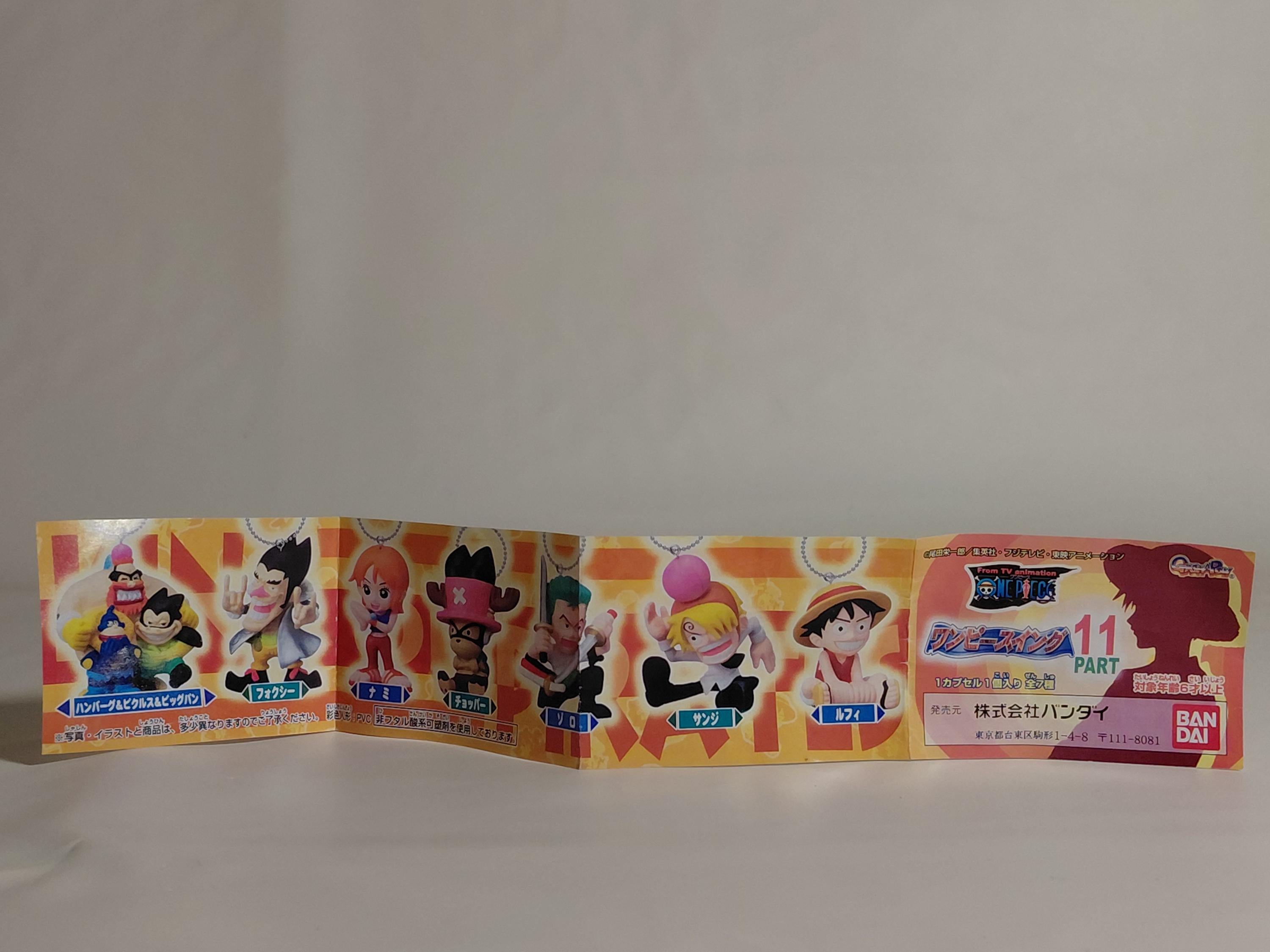 Key Holder Mascot (Character Actor) Foxy "One Piece Swing PART 11 Bandai 2004
