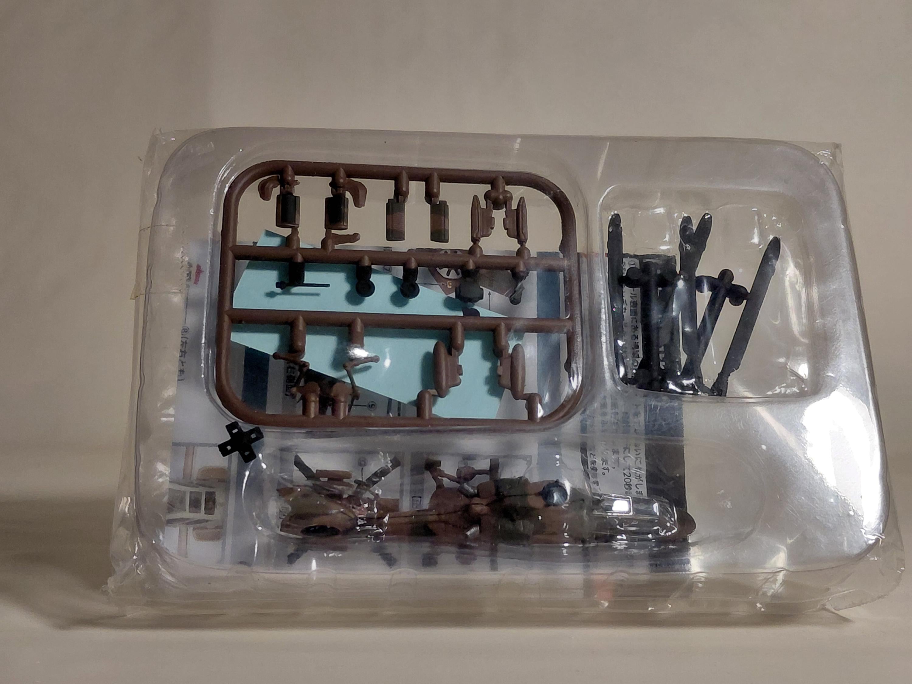 F-Toys 1/144 scale fighter jet Heliborne Collection 6 #01a OH-1 Ninja a. Japan Ground Self-Defense Force standard camouflage