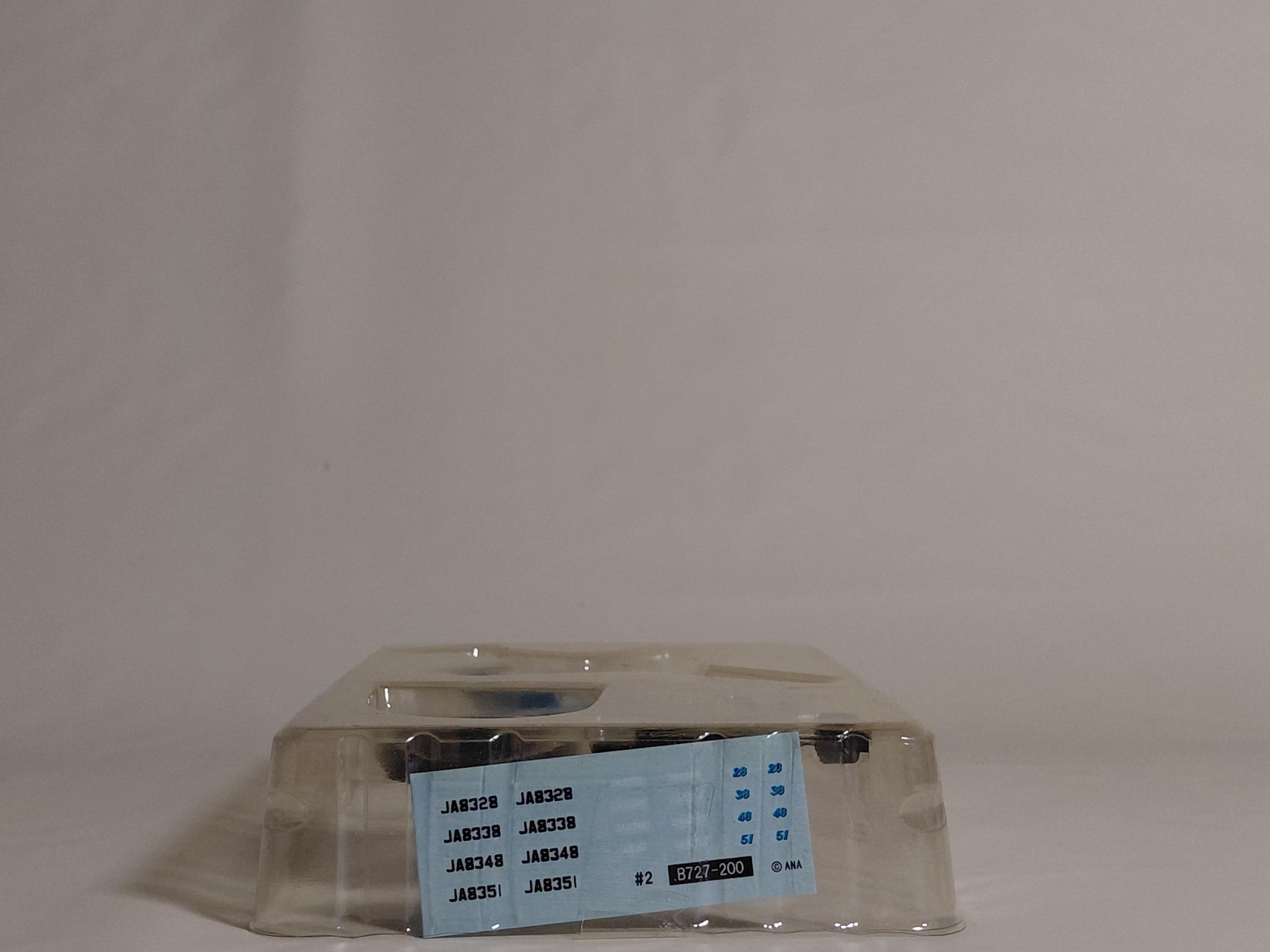 ANA Wing Collection 3 1/500 scale model of the Mohawk Blue Boeing 727-200 by F-Toys