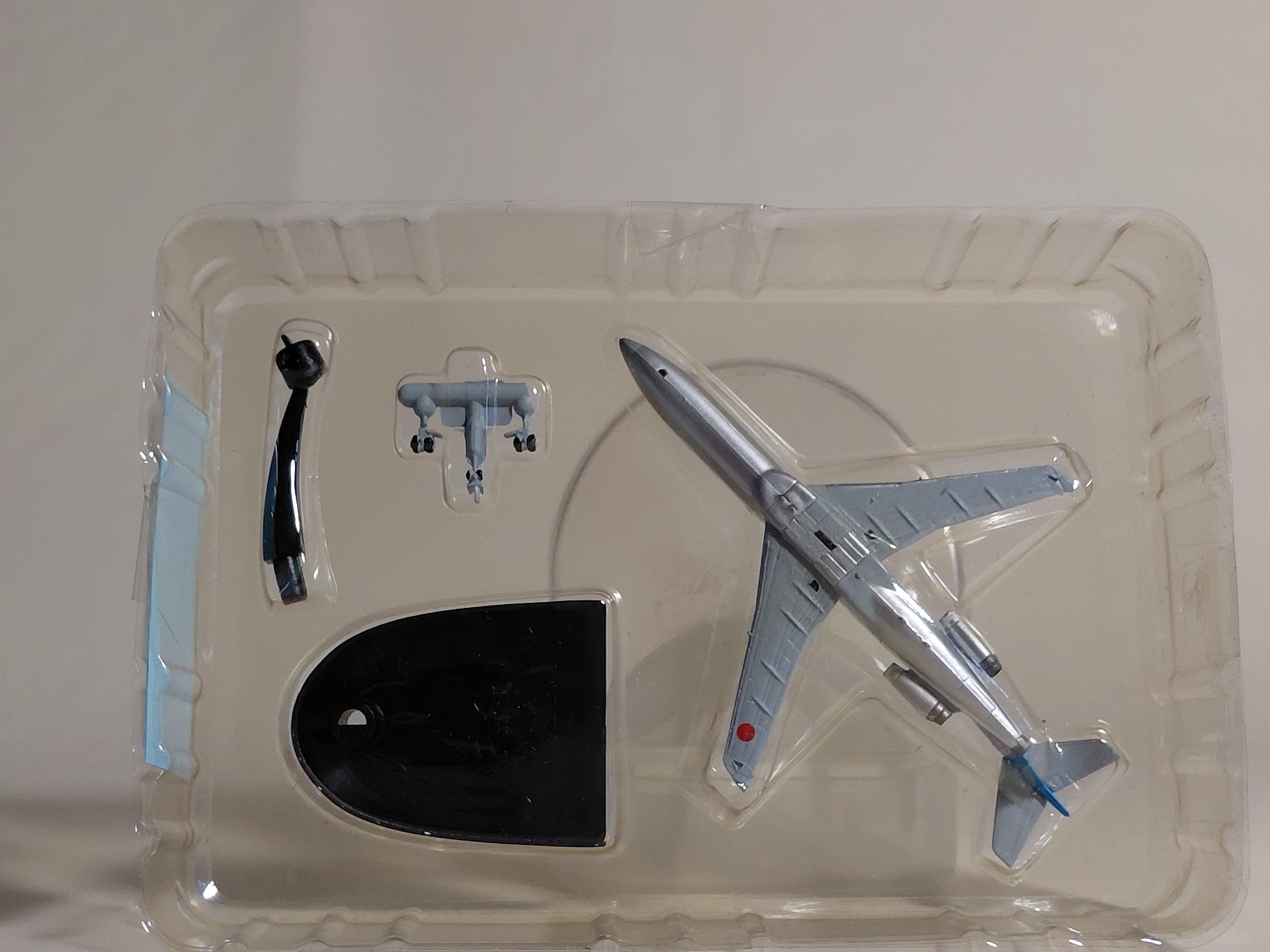 ANA Wing Collection 3 1/500 scale model of the Mohawk Blue Boeing 727-200 by F-Toys