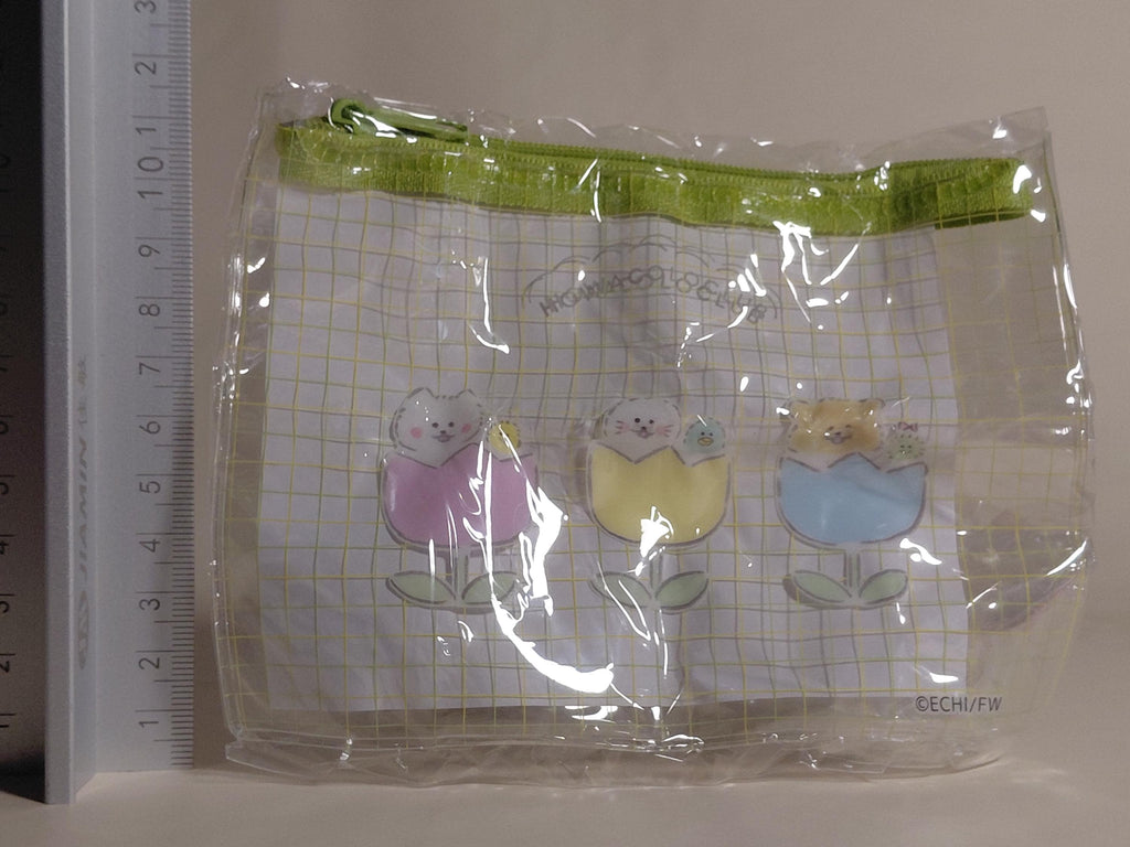 Howakoro Club Mini Clear Pouch - Howakoro-chan and Tulip