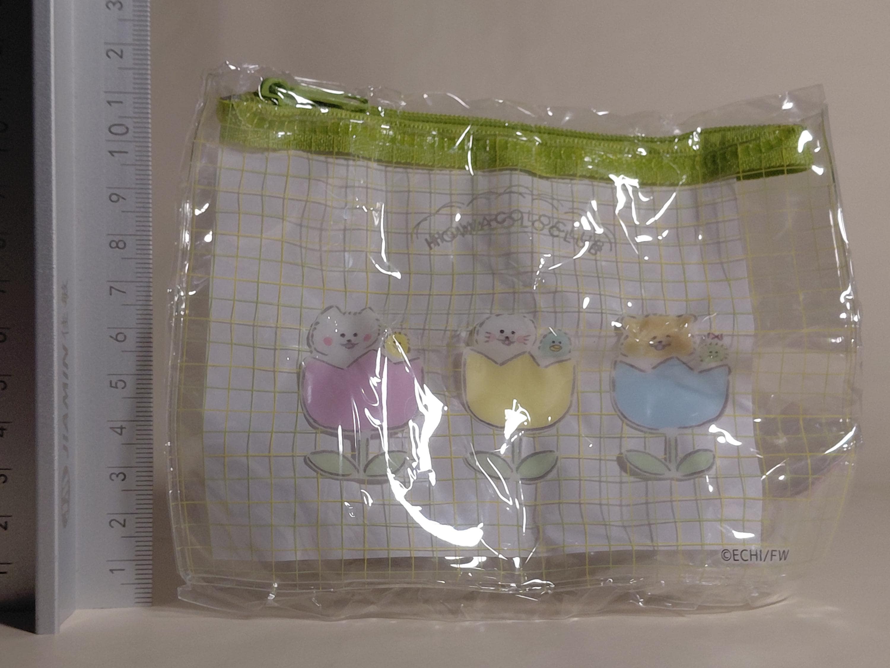 Howakoro Club Mini Clear Pouch - Howakoro-chan and Tulip