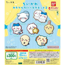 Chiikawa Colorful Rubber Magnet 2 [Chiikawa & Hachiware]