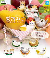 Mofusand Fruit Cat Mascot Keychain Collection Full set of 5