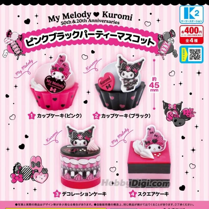 My Melody & Kuromi Pink Black Party Mascot [3. Decorated Cake]