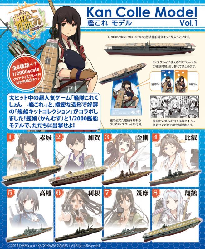 F-Toys 1/2000 KanColle Model Vol. 1: #7 Chikuma