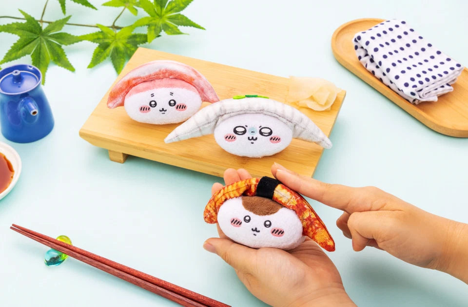 Chiikawa Kurimanju Sushi Plush I got sushi. Mascot Toy Doll lottery Prize