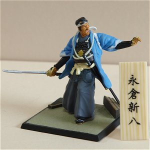 Shinsengumi Figure (Ikedaya) - Nagakura turns around at Tōdō's scream.